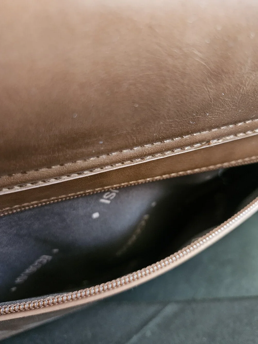 Ecosusi Brown Vegan Leather Bow Messenger/Laptop Bag
